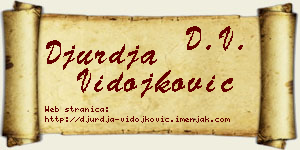 Đurđa Vidojković vizit kartica